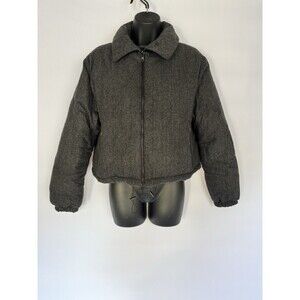 Thakoon NWT Women’s Bomber Jacket Size Small Houndstooth Gray NEW Reversible